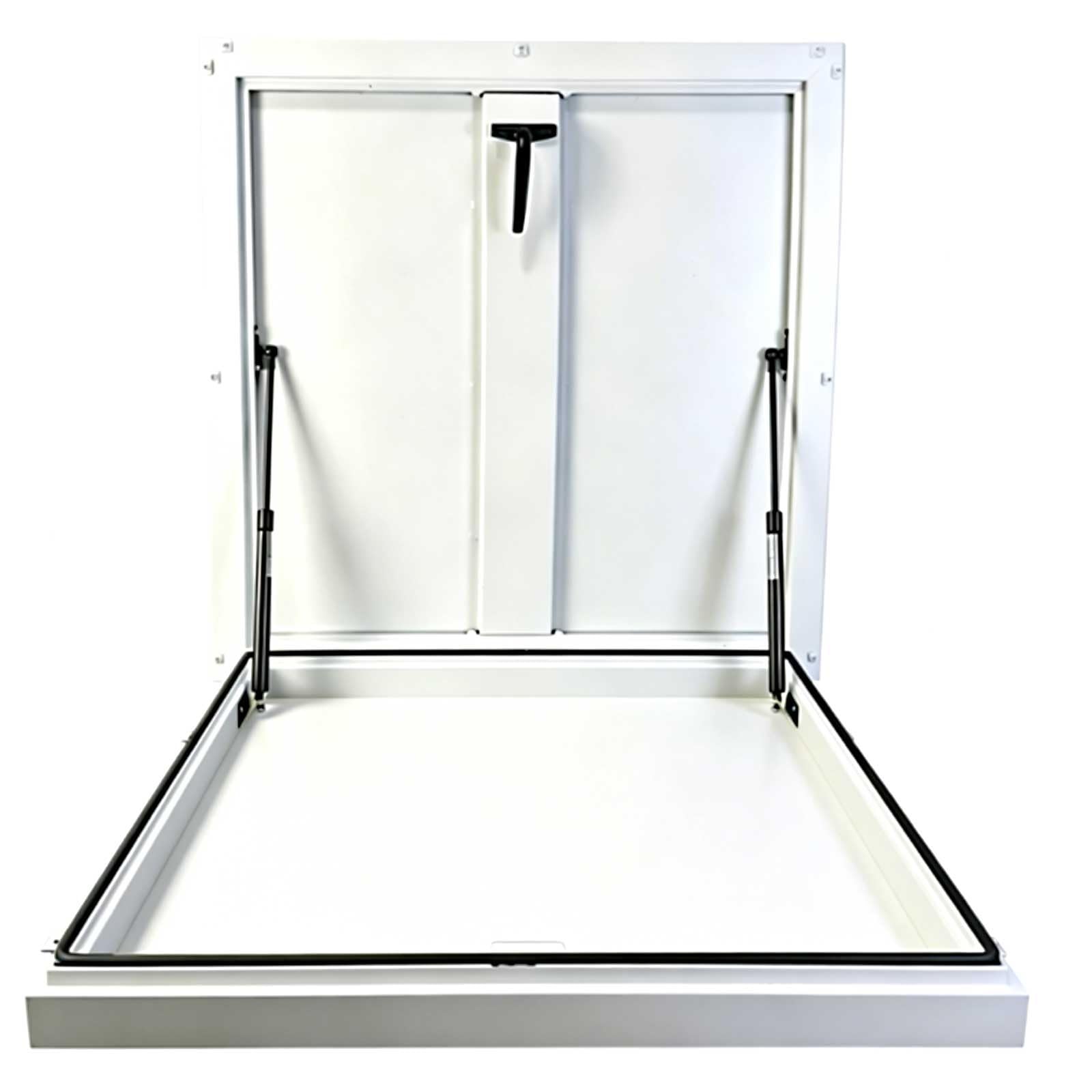 Trappe de toit 65x65 cm en alu pour accéder facilement à votre toit-terrasse