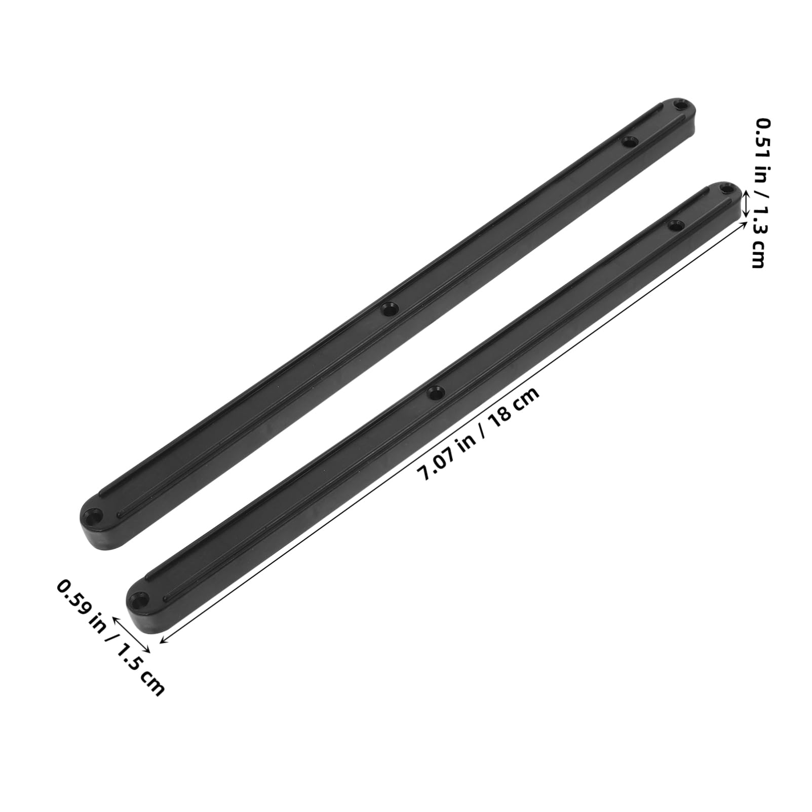 POPETPOP 2Pcs Plastic Drawer Slides for Cabinets Bottom Mount Drawer Runners Long Easy to Install Replacement Guide for Smooth Sliding