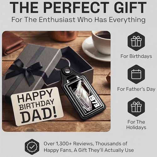 Image of Brotherhood 1973 Compatible with Chevelle Laguna Colonnade Design Key Chain Key Holder Key Ring For Men Heavy Duty Car Key Ring For Men and Women