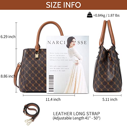 Image of BOSTANTEN Women Leather Handbag Designer Top Handle Satchel Shoulder Bag Crossbody Purses
