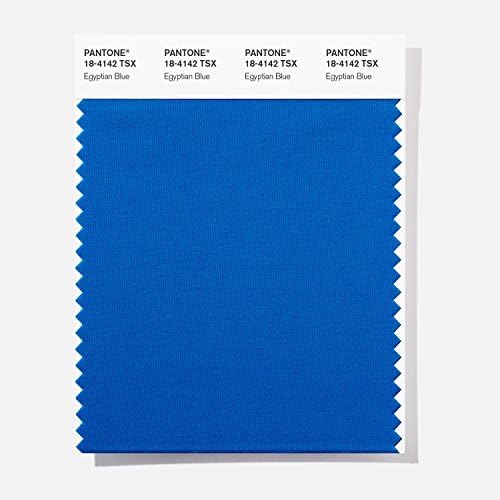 Polyester Standards Swatch Card - Egyptian Blue (18-4142 TSX)