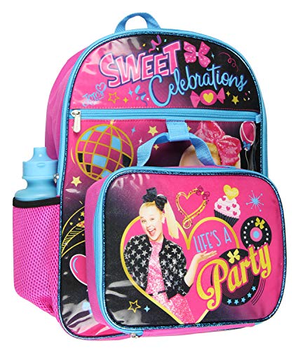 Nickelodeon Jojo Siwa Life's A Party Sweet Celebrations Graphic Backpack 5 PC Mega Set2