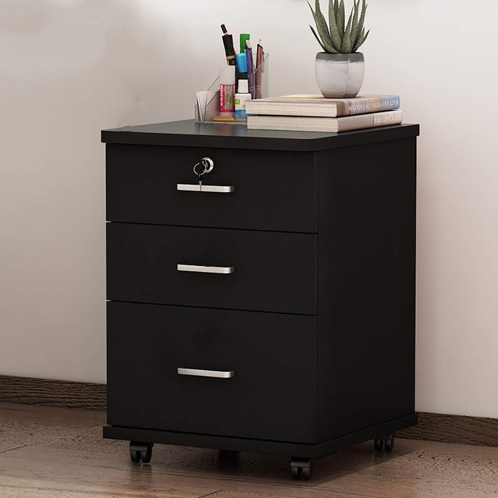 Multifunction Office Storage File Cabinet-File Rack,Cabinet It Can Move with Lock High Capacity Chest of Drawers Under The Table Small Cabinet Storage Data Cabinet,D