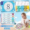 EZDNKPI Embroidery Kit for Beginners, Italian Vineyard in Morning Mist, DIY Designs Cross-Stitch Easy Supplies Needlework, Needlepoint Embroidery Gift for Home Decor 12x16 inch, Delicate #4