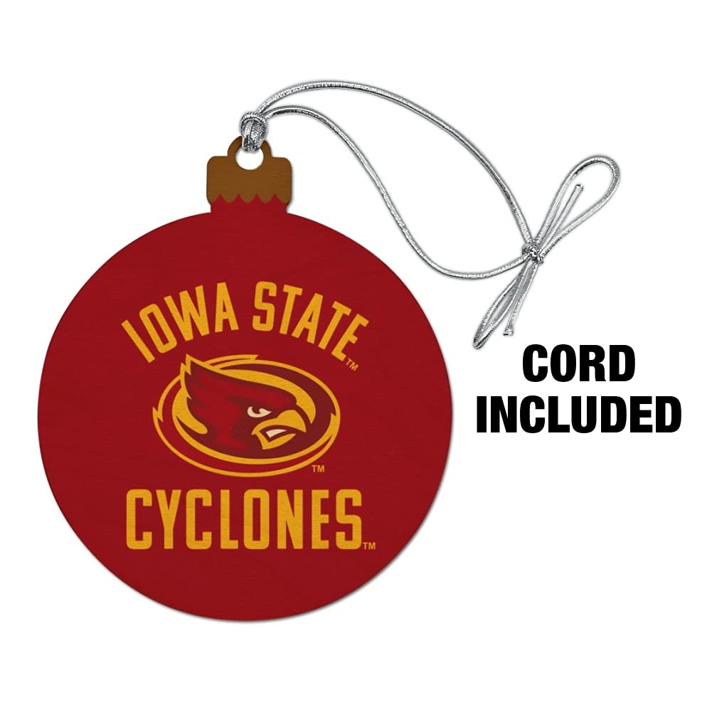 GRAPHICS & MORE Iowa State Cyclones Wood Christmas Tree Holiday Ornament