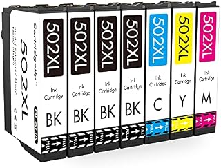 Cartridgeify 502XL Compatible with Epson 502 502XL Ink Cartridges Multipack, for Expression Home XP-5100 XP-5105 XP-5150 XP-5155, Workforce WF-2860 WF-2865 WF-2880 WF-2885