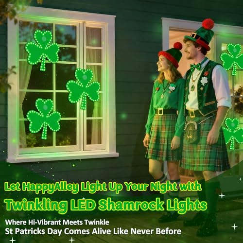 Trèfle à DEL résistant extérieur pour illuminer la Saint-Patrick - 6