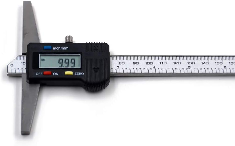 Digital Depth Caliper Electronic Depth Gauge Caliper Depth Rule (200mm(Normal))