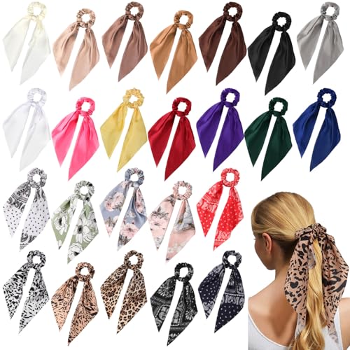 Accessoires pour cheveux pour femme : coffret de 24 élastiques à nœuds