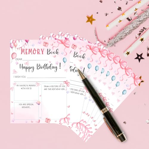 Image of Pink Slumber Party Games Card -Sleepover Stuff- Coquette Pink Bow Themed Sleepover Slumber Party Supplies- Birthday Night Games Creative Idea -Memory Book- 20 Game Cards