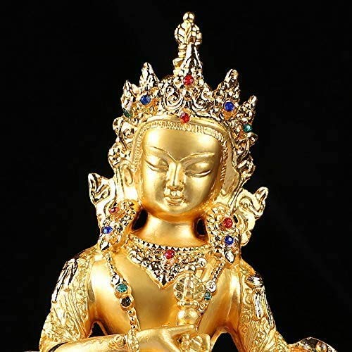 仏教美術　樹脂製　レプリカ　チベット仏　仏像　置物　V　R4673 Amazon.co.jp: チベット仏教金剛薩仏像の装飾品コレクション家の装飾用