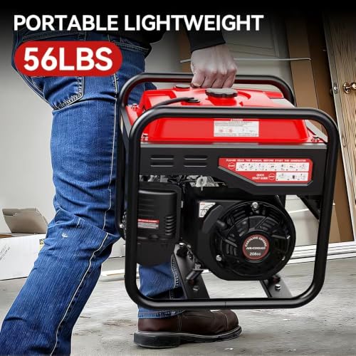 Generador inverter portátil de 4000 W, 208 CC, certificado EPA y CO, ultra silencioso, ideal para acampar, RV, tailgating, actividades al aire libre y respaldo eléctrico domiciliario miniatura 5