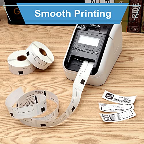 COLORWING Compatible Brother DK-1201 Standard Address Shipping Labels 29mm x 90mm(1.1" x 3.5") Die-Cut Papers for Brother QL-800 QL-710W QL-810W Printer, 6 Rolls+1 Reusable Frame,  image 6