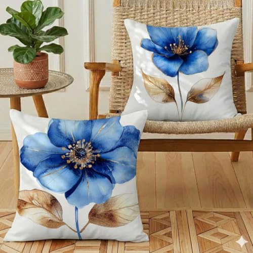 Housses de coussin velours 45x45 avec fermeture éclair invisible - 4