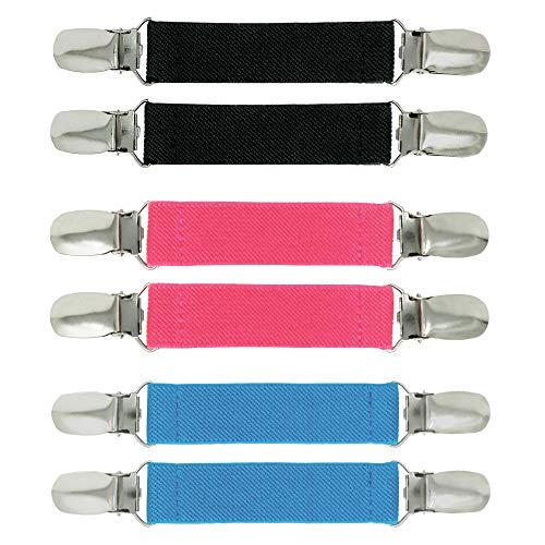 Comfy Clothiers Elastic Mitten and Glove Clips - Kids & Adults 3-Pack (Multi-Color)