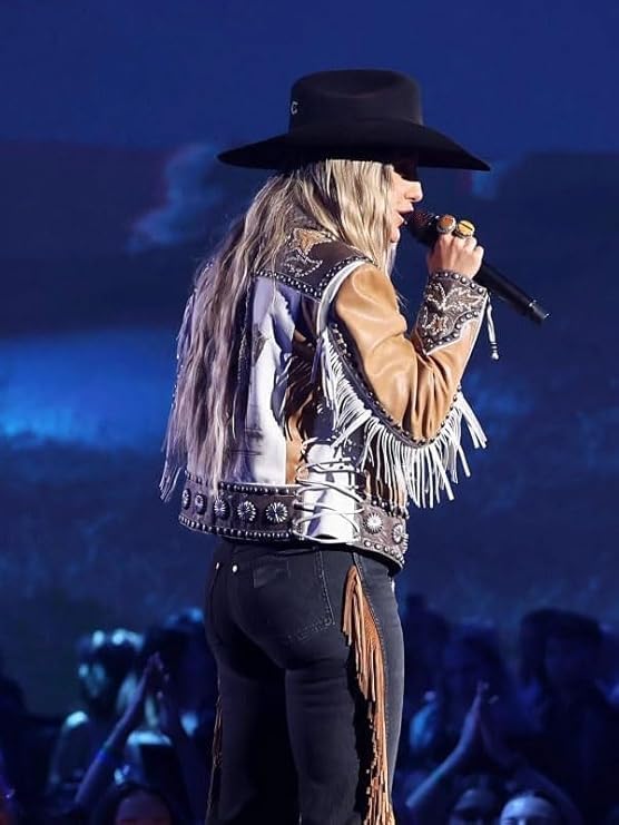 Women's Traditional Native American Fringe Leather Jacket - Traditional Western Culture Studded Cowhide Leather Jacket3