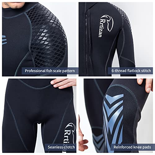 Rrtizan Mens Wetsuits, Warm 3Mm Wet Suits For Men In Cold Water, Full Body Diving Suit For Diving Surfing Swimming #TOP4