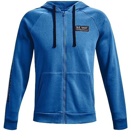 Under Armour Rival Fleece - Sudadera con capucha, color azul