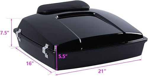 Miniatura 2 de TCT-MT - Kit de montaje para moto, maletero y respaldo, compatible con Harley Tour Pak 1997-2013 Touring Road King Glide FLHR FLHT Electra