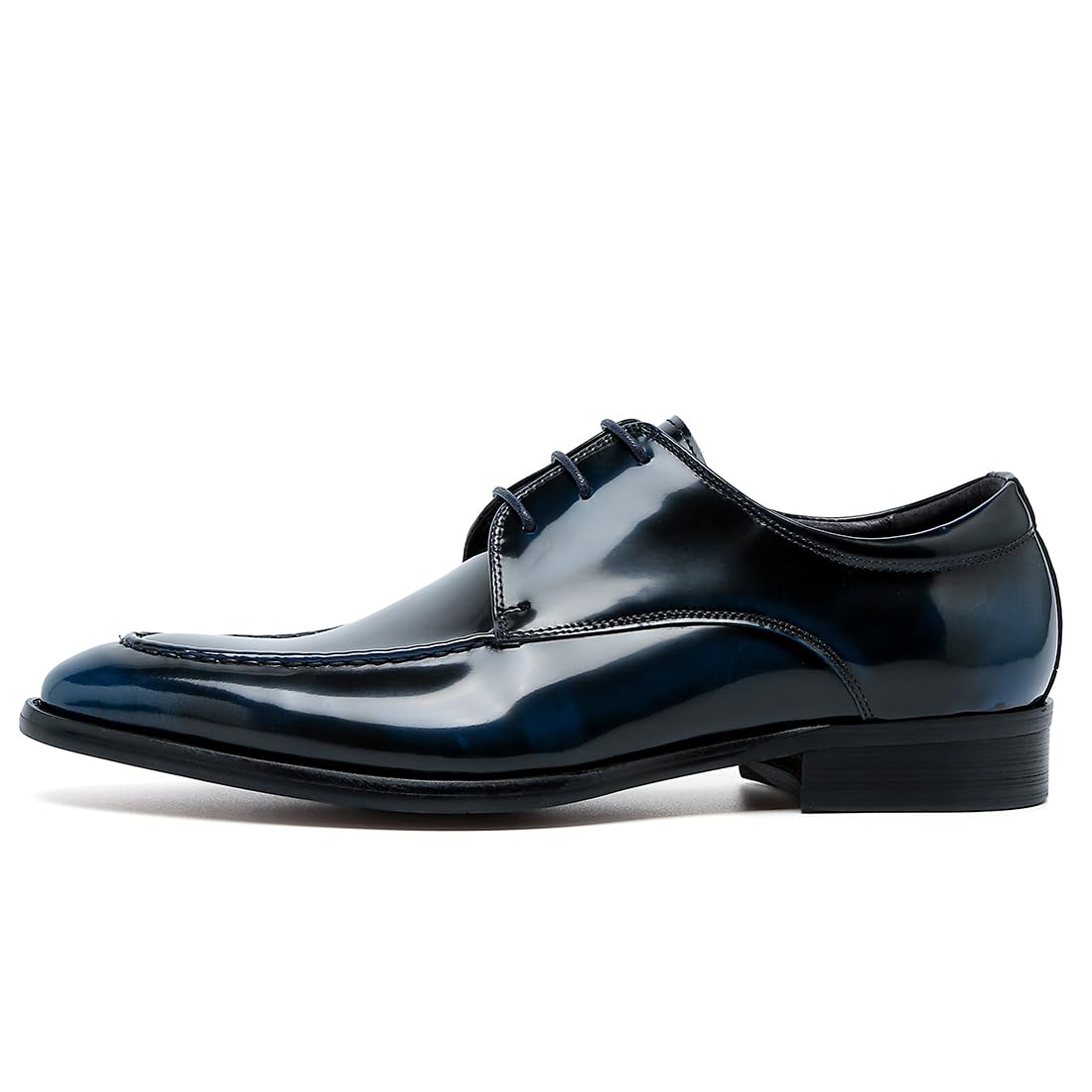 Genérico Derbys Formales Negocios para Hombres Zapatos de Vestir de Uniforme Zapatos de Cuero Pulido con Cordones