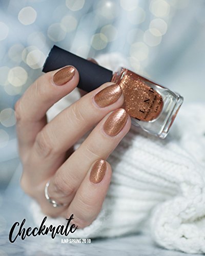 Image of ILNP Checkmate - Orange Copper Ultra Metallic Bright Nail Polish