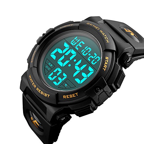 FANMIS Multi Function Digital LED Electronic Watch 50M Water Resistant Black Sports Watches2