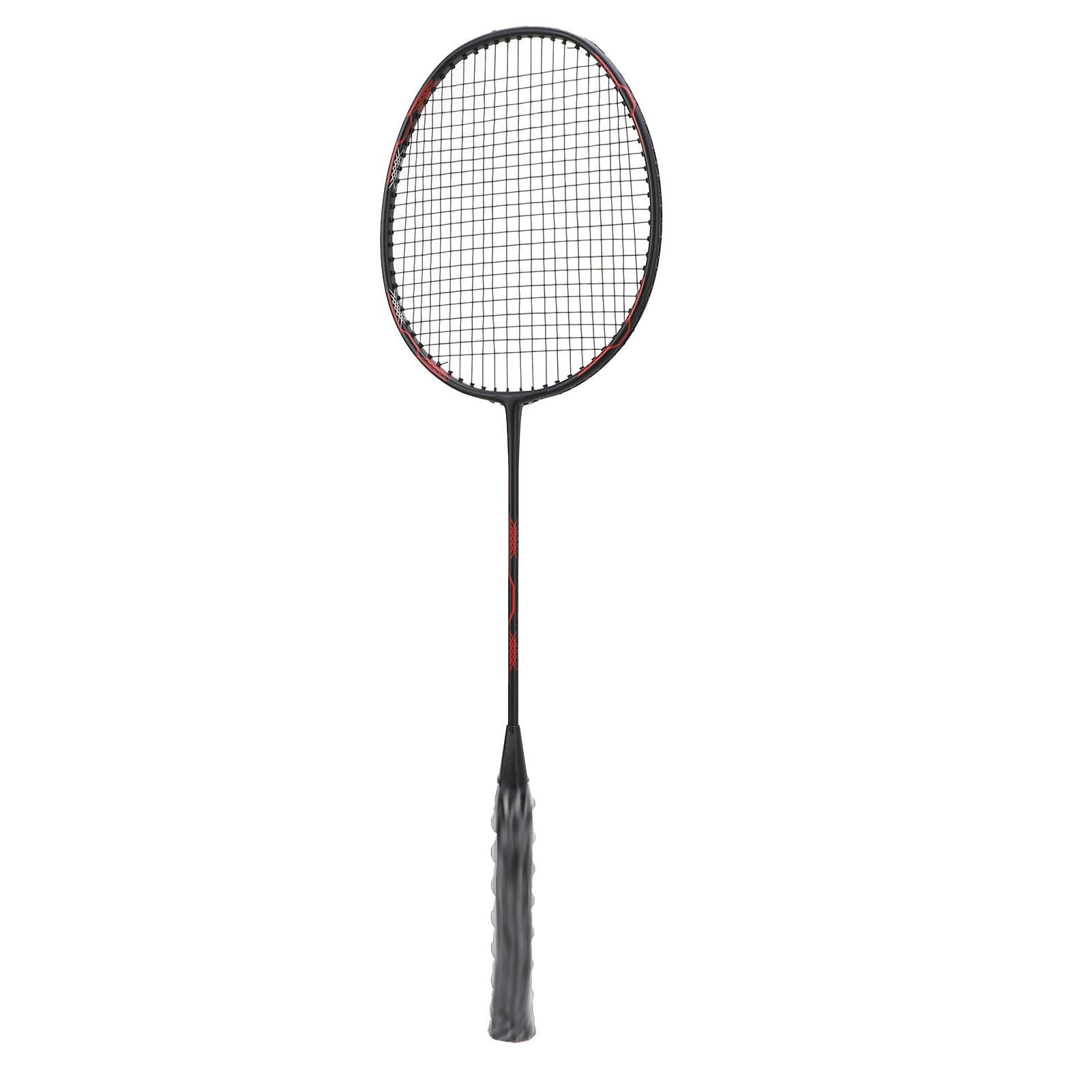 Set di Racchette da Badminton Leggero in Alluminio Al Carbonio per Allenamento Uomo Donna 2 Racchette 3 Volani