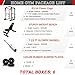 Goimu R1-V4 Power Cage Rack, 2000LB Squat Rack with Cable Crossover System, Multi-Function Weight Cage, Home Gym Workout Machine with More Training Attachments (Red R1 with 120LB Weights)