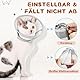Supet weicher Katzenkegel-Halskragen,Luftgewebe-Katzen-Erholungskegel nach Operation um Lecken zu verhindern, einstellbar, atmungsaktiver Katzenhalskegel als Alternative für kleine Kätzchen und Katzen