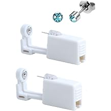 silver angel Self Ear Piercing Gun Disposable Body Piercing Kit With 3mm Ear Stud Safety Ear Piercing Gun Kit Tool