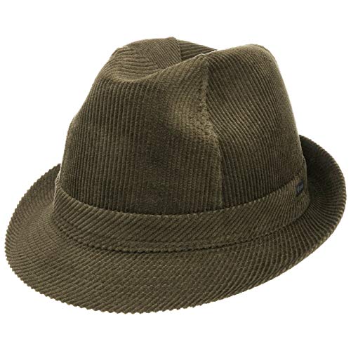 Chapeau Trilby Lipodo Molinar en velours côtelé de coton uni toutes saisons