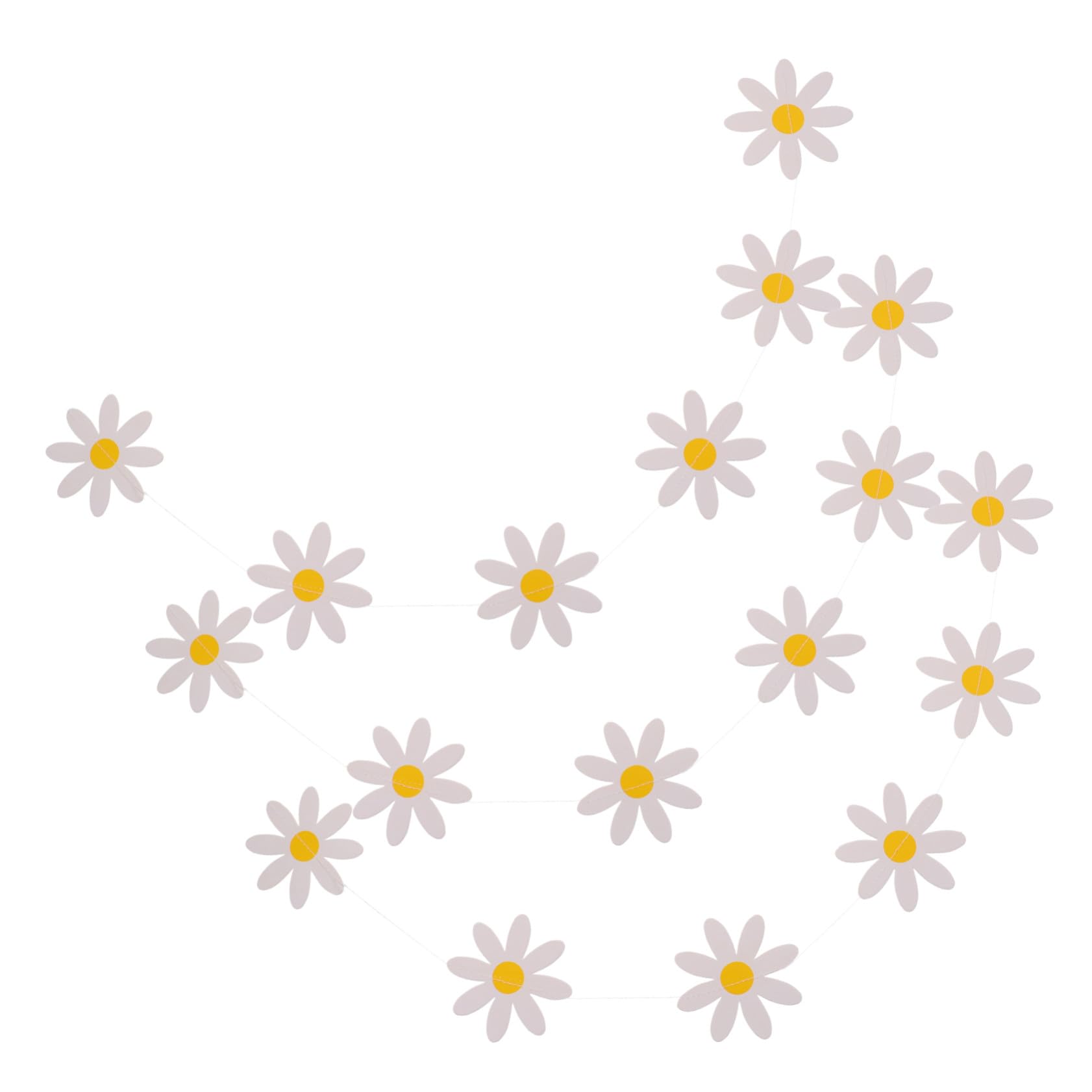 Toyvian 12pezzi Ghirlanda Decorativa Daisy Per Compleanno Bandierine Appese Per Feste Decorazioni Per Compleanno Bambina Atmosfera Festiva e Divertente Facile Da Installare e