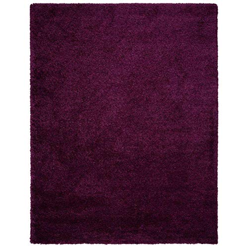 Image of Imra Carpet for Home Bedside Runner Handwoven Fluffy Shag Collection with 2 inch Thickness 2 X 6 Feet (60X180 cm) Color Purple