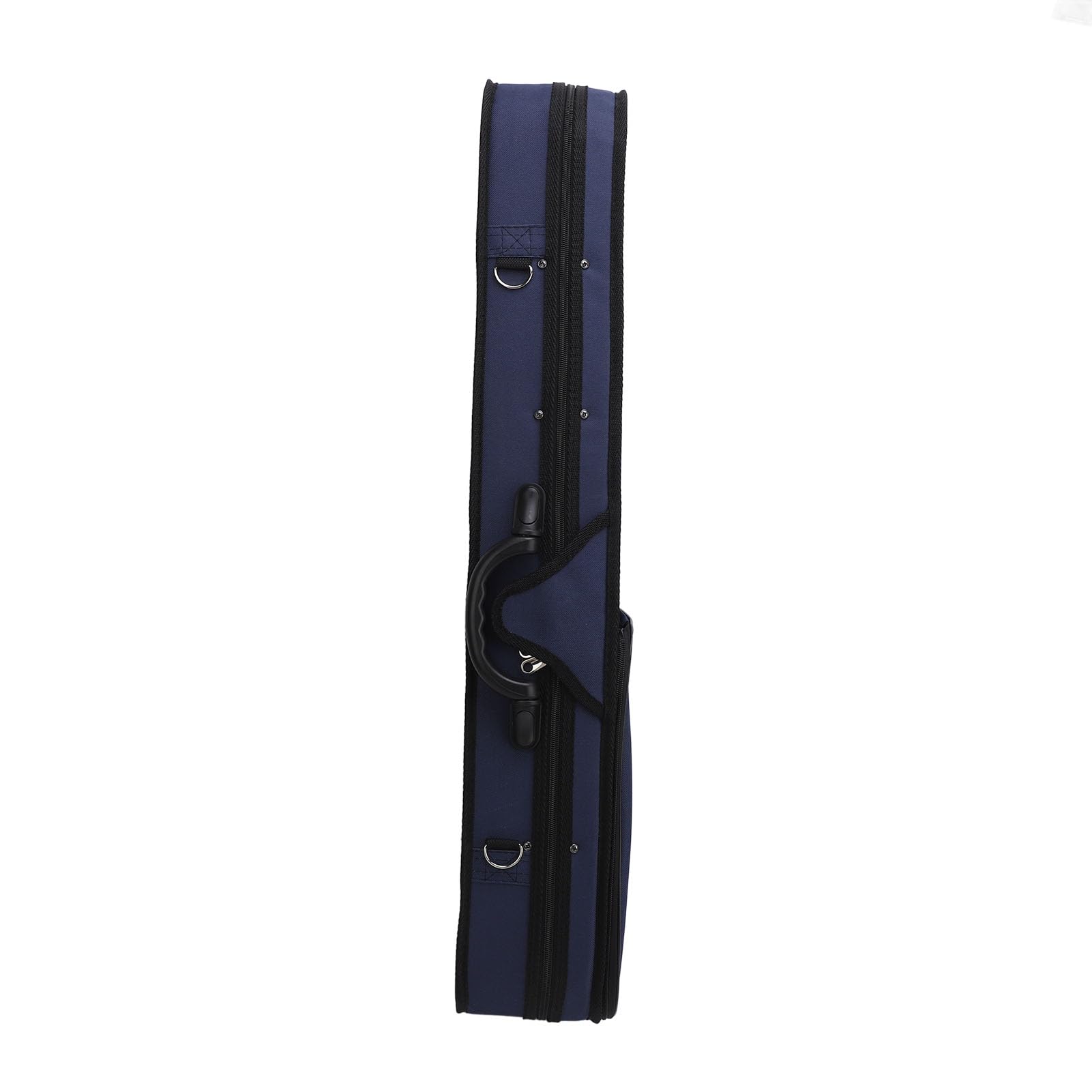 JTLB Estuche de violín ligero de 3 capas con medidor de humedad, resistente a la presión, triangular, caja de viaje para violín (forro rojo)
