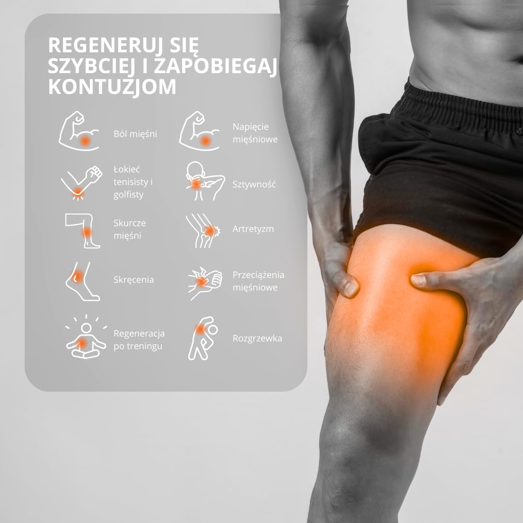 Vulpés RecoveryBrace PRO – inteligentny, ogrzewany elektrycznie bandaż | wsparcie ciepła dla nadgarstków, łokci, kolan, stawów skokowych, stawów skokowych | opracowany w Niemczech