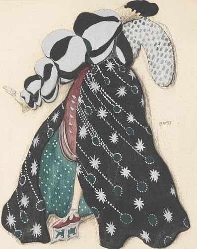 Cuadro de lienzo de ballet Jose de Leon Bakst pintura mural decorativa 60x90cm