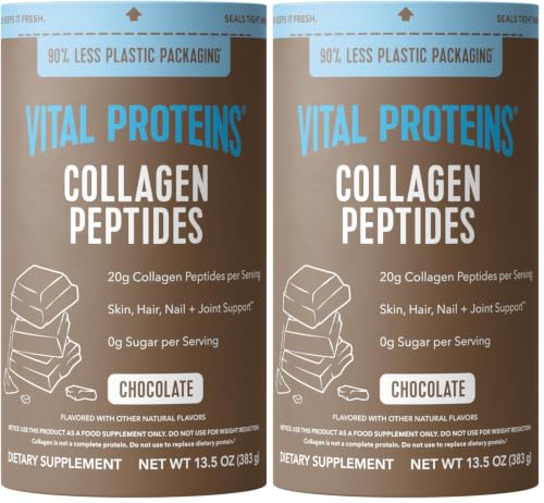 Image of Vital Proteins Collagen Peptides Powder - Chocolate Powder for Hair, Nail, Skin, Bone & Joint Health, 13.5oz (Pack of 2)