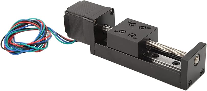 Linear Guide Rail, Linear Actuator Mini Linear Actuator Stepper Motion Stage 50mm Stroke Mini Linear Rail Guide Slide Actuator CNC Router Parts