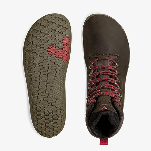 Image of Vivobarefoot Magna Forest ESG, Womens Leather And Wool Hiking Trainers With Barefoot Sole