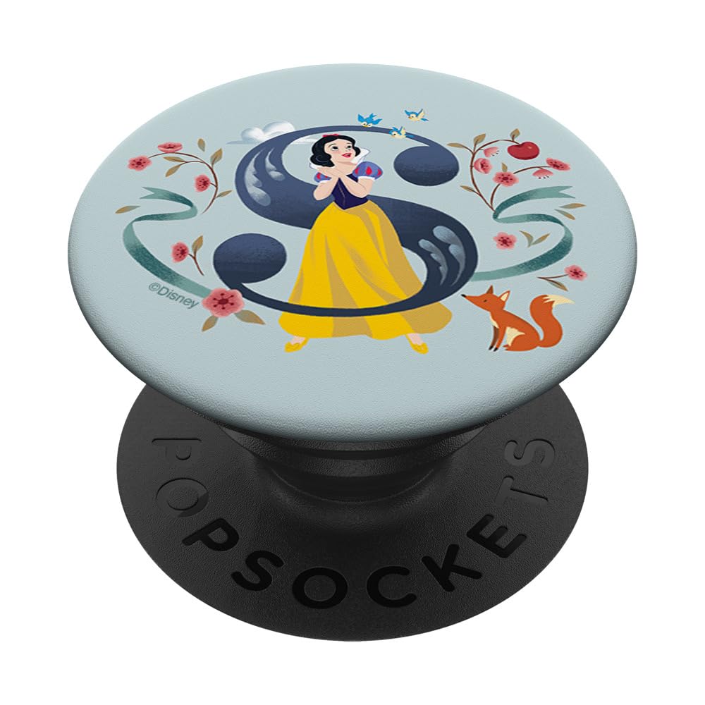 Disney Princess Alphabet Monogram Letter S for Snow White PopSockets PopGrip Intercambiabile