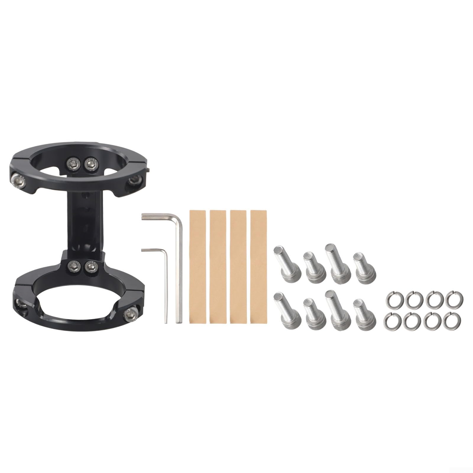 Bloc de support avant robuste en aluminium noir pour installer un sac sur Brompton