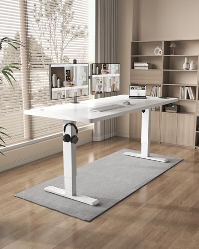 Flamaker Höhenverstellbarer Schreibtisch 200 x 80 cm mit 18 mm Tischplatte – Ansicht 2