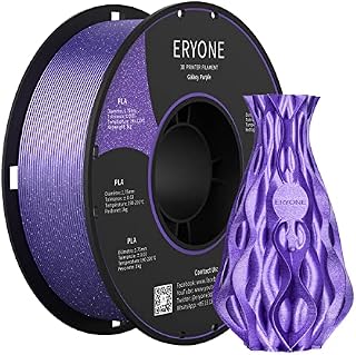 ERYONE Sparkly Glitter Shining PLA Filament for 3D Printer, 1.75mm, Tolerance: ±0.03mm, 1kg(2.2LBS)/Spool, Purple