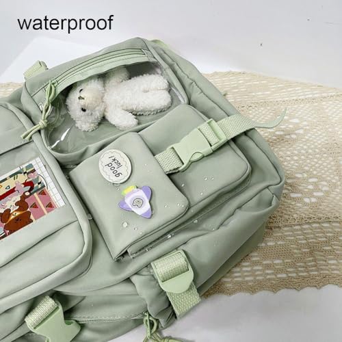 Sac à dos kawaii grande capacité multi-poche pour étudiante