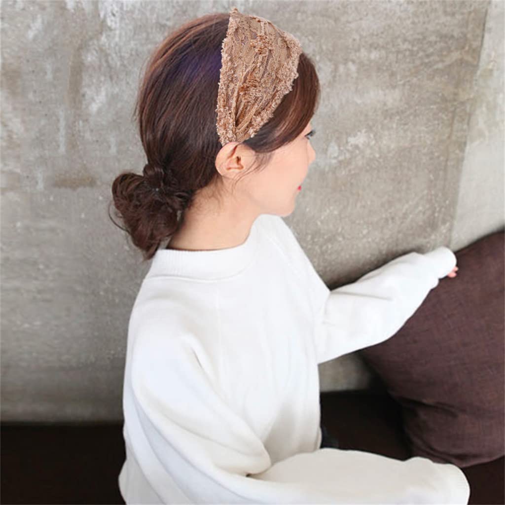 Elastici per capelli Scrunchie con fiocco in strass di cristallo retrò per ragazzeArgento