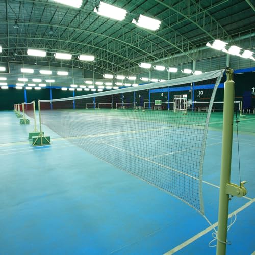 PATIKIL 20 x 2.5 Ft Badminton Net, Portable Badminton Court Netting Sports Replacement for Outdoor Indoor Beach Backyard Game, Red