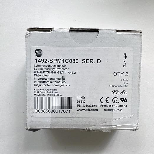 Protecteurs supplémentaires 1492-SPM2C100 bipolaires 10A avec coupure simultanée