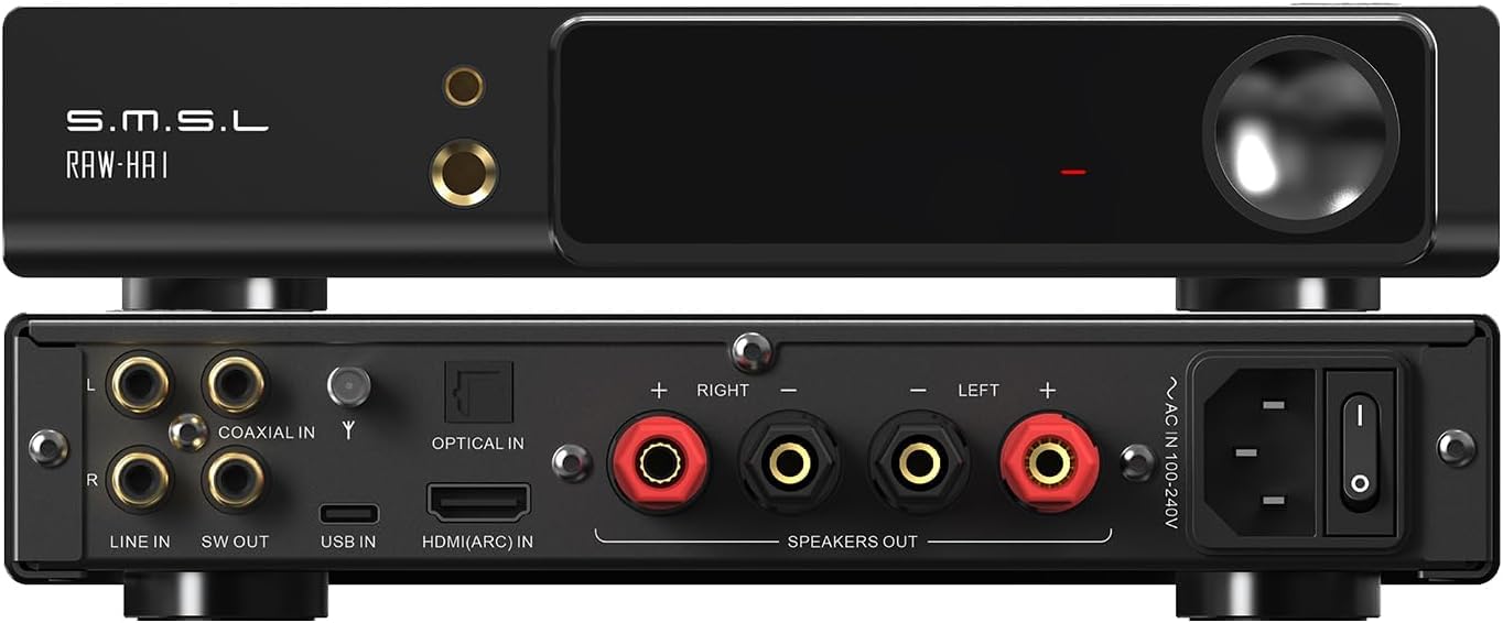 S.M.S.L RAW-HA1 Power Amplifier MQA MQA-CD XU316 32Bit/768kHz