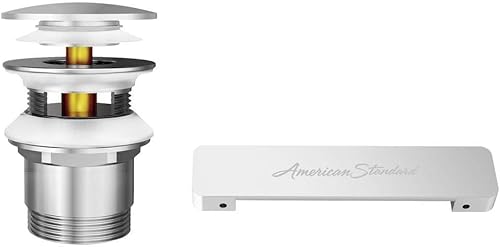 American Standard 1680100.295 - Kit de cubierta y drenaje de bañera independiente, níquel cepillado