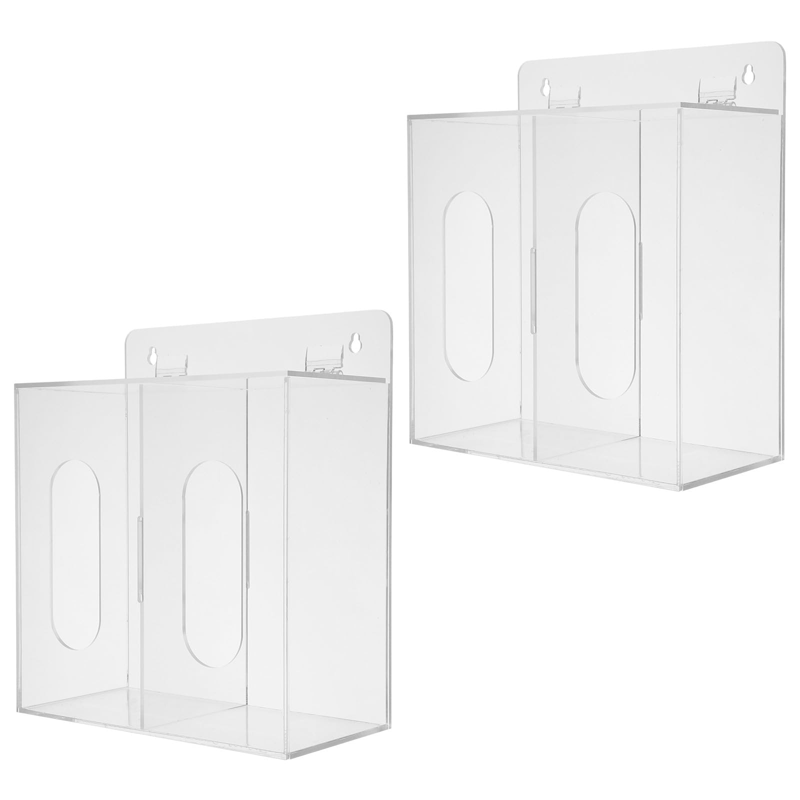 OUNONA Lot de 2 porte-chaussures en plastique transparent, boîte